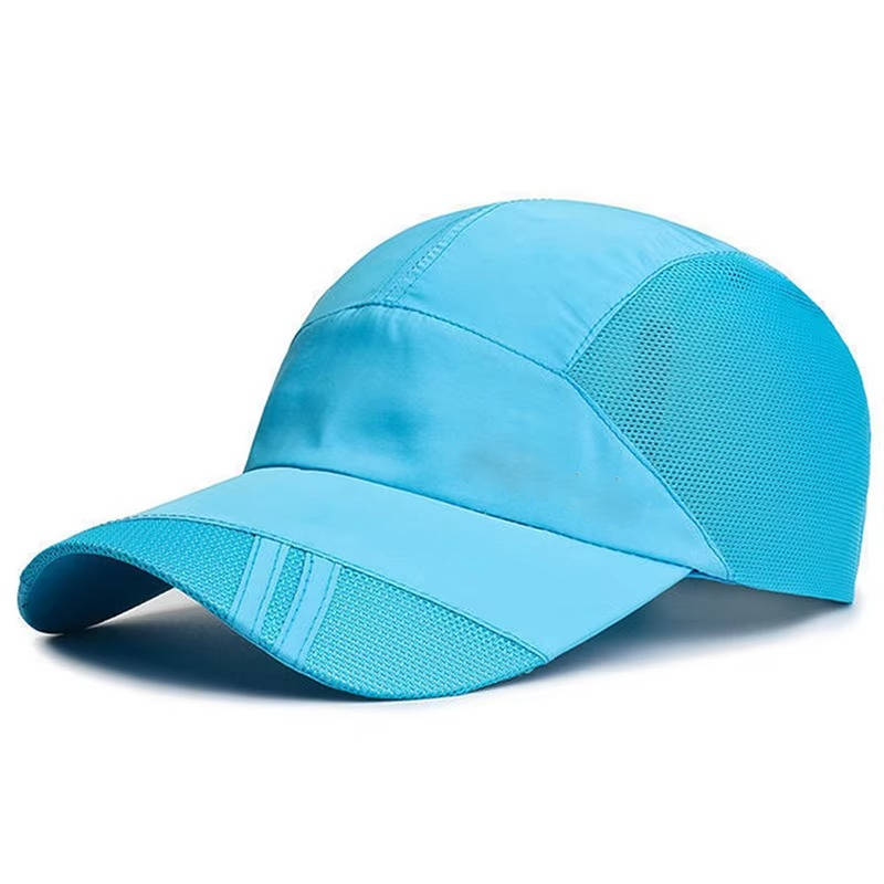 Men's adjustable sports cap with breathable mesh panels, moisture-wicking fit for outdoor activities