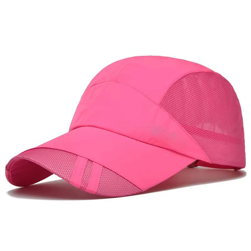 Men's adjustable sports cap with breathable mesh panels, moisture-wicking fit for outdoor activities