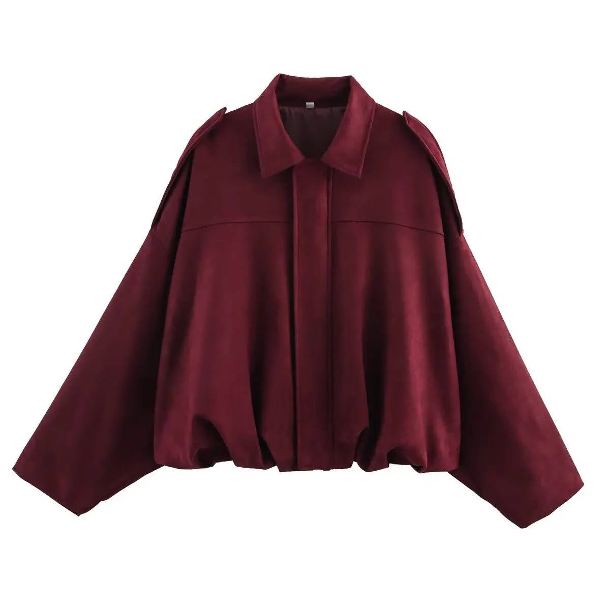 Women's olive cropped jacket with collar, modern bomber silhouette for versatile urban day-to-night wear