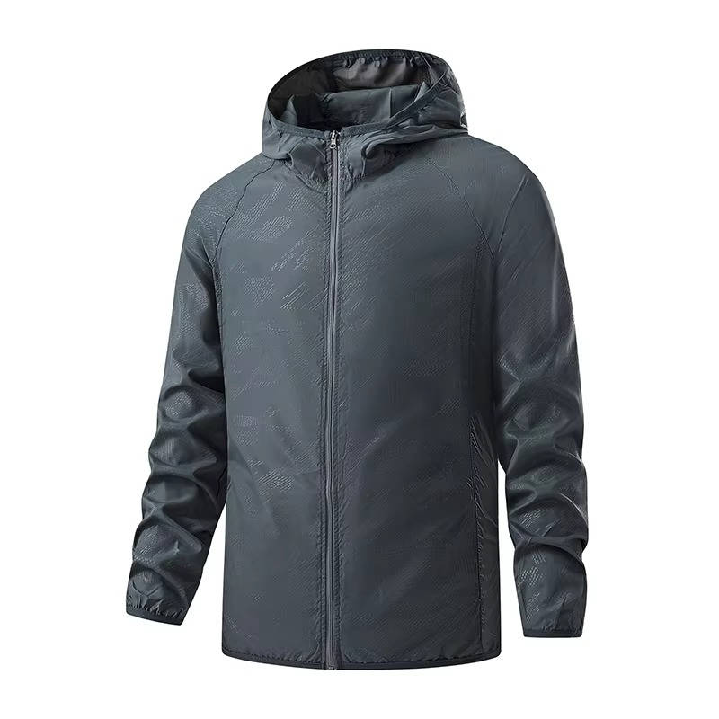 Men's waterproof hooded hiking jacket lightweight breathable rain-ready outdoor adventure wear