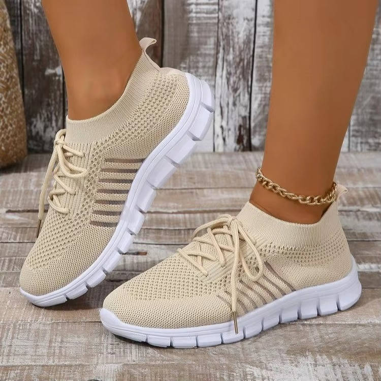 Neutral comfort breathable sneakers with comfort support, lightweight mesh upper for all-day comfort
