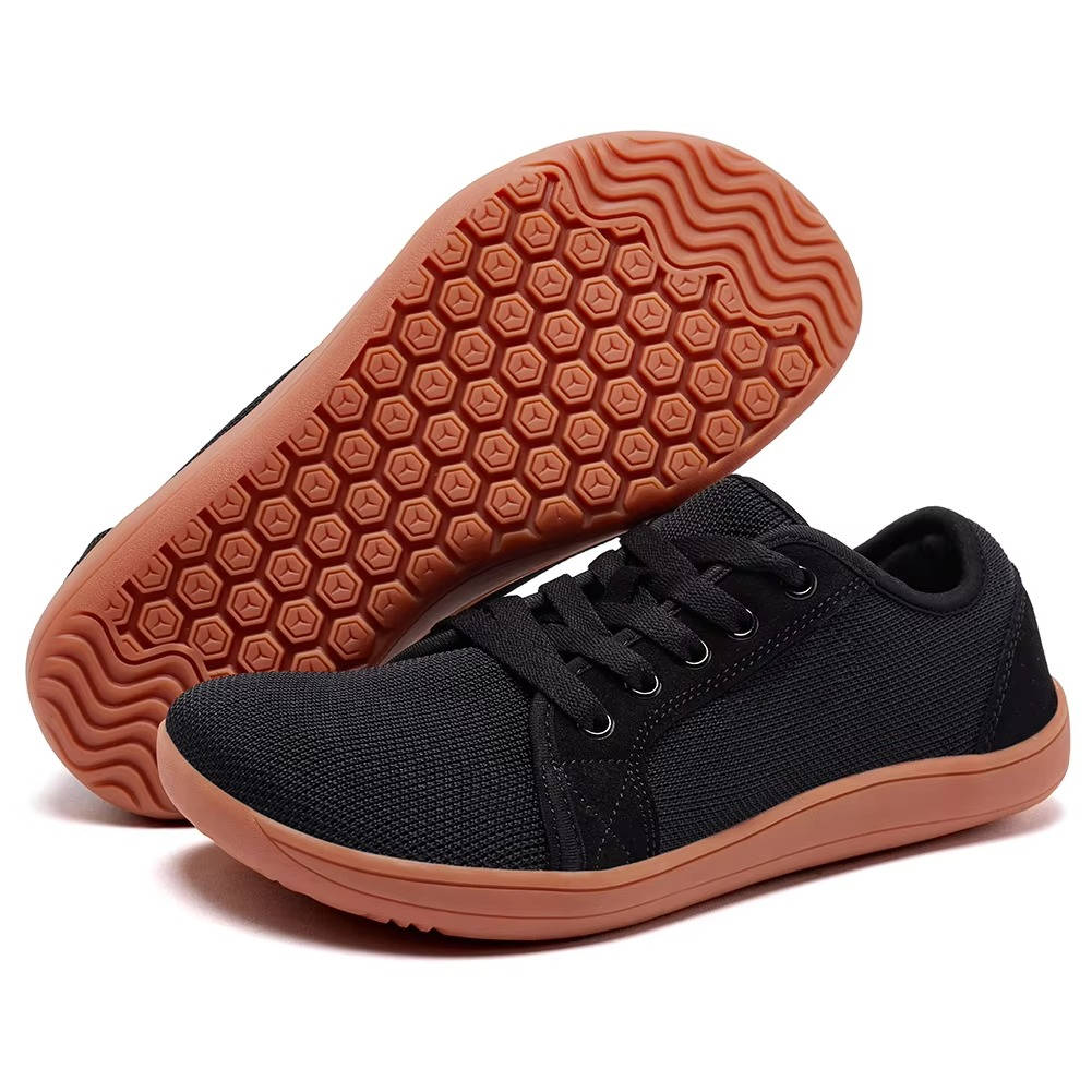 Minimalist barefoot shoes wide toe box zero drop design neutral tones natural stride footwear