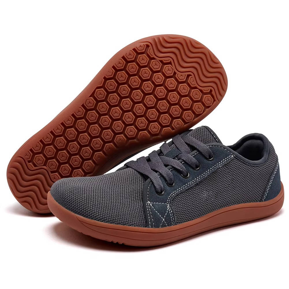 Minimalist barefoot shoes wide toe box zero drop design neutral tones natural stride footwear