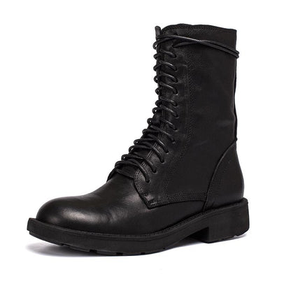 Noelle™ women's black structured boots with clean lines and leg-lengthening silhouette