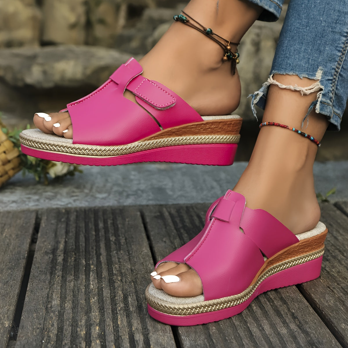 Women's Aster sandals in vibrant multicolor with cushioned sole and secure cheerful strap detailing