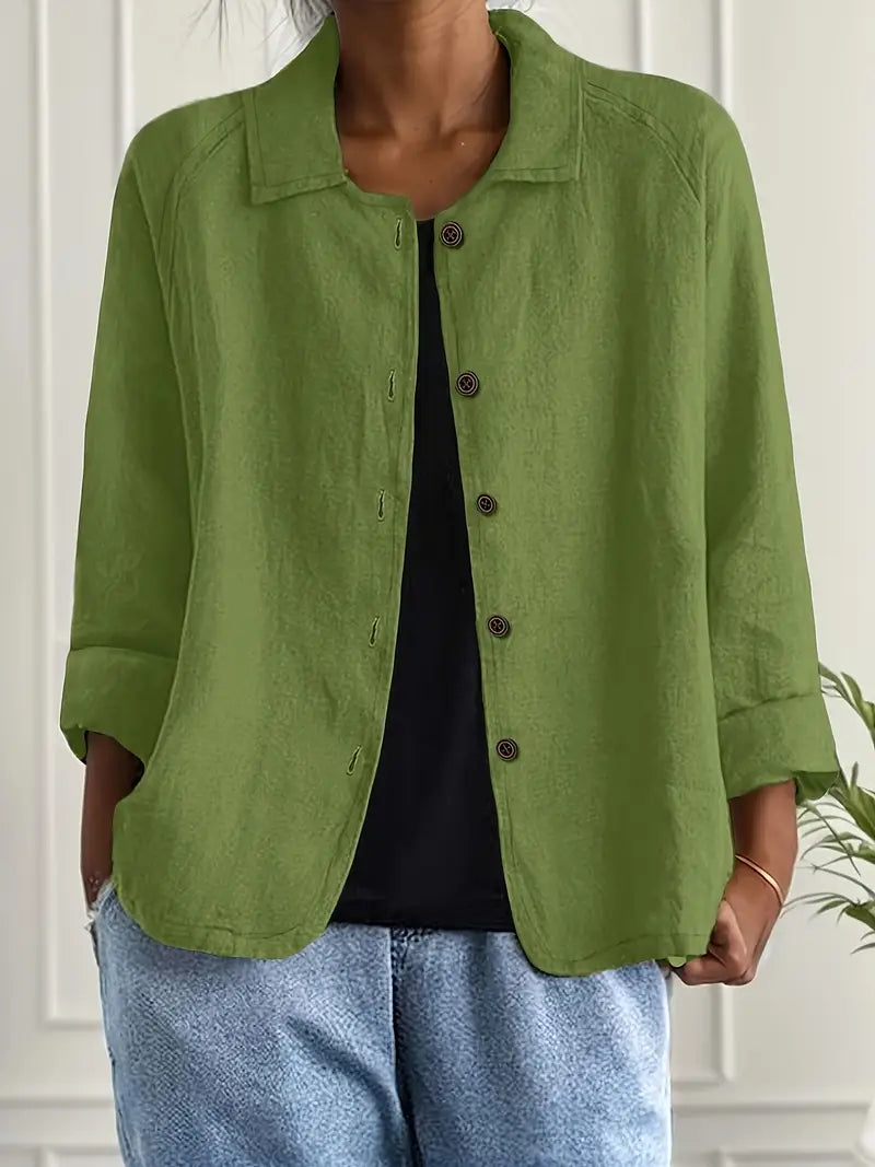 Denise classic light top in neutral tones, versatile lightweight layering piece with relaxed fit