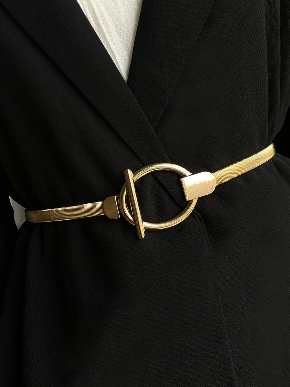 Elastic Lariat Slim Belt - Wavlynn