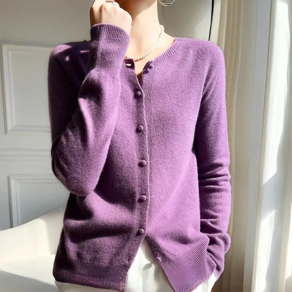 Waylynn Eliza pastel wool women's cardigan cozy layering essential in soft chic shades