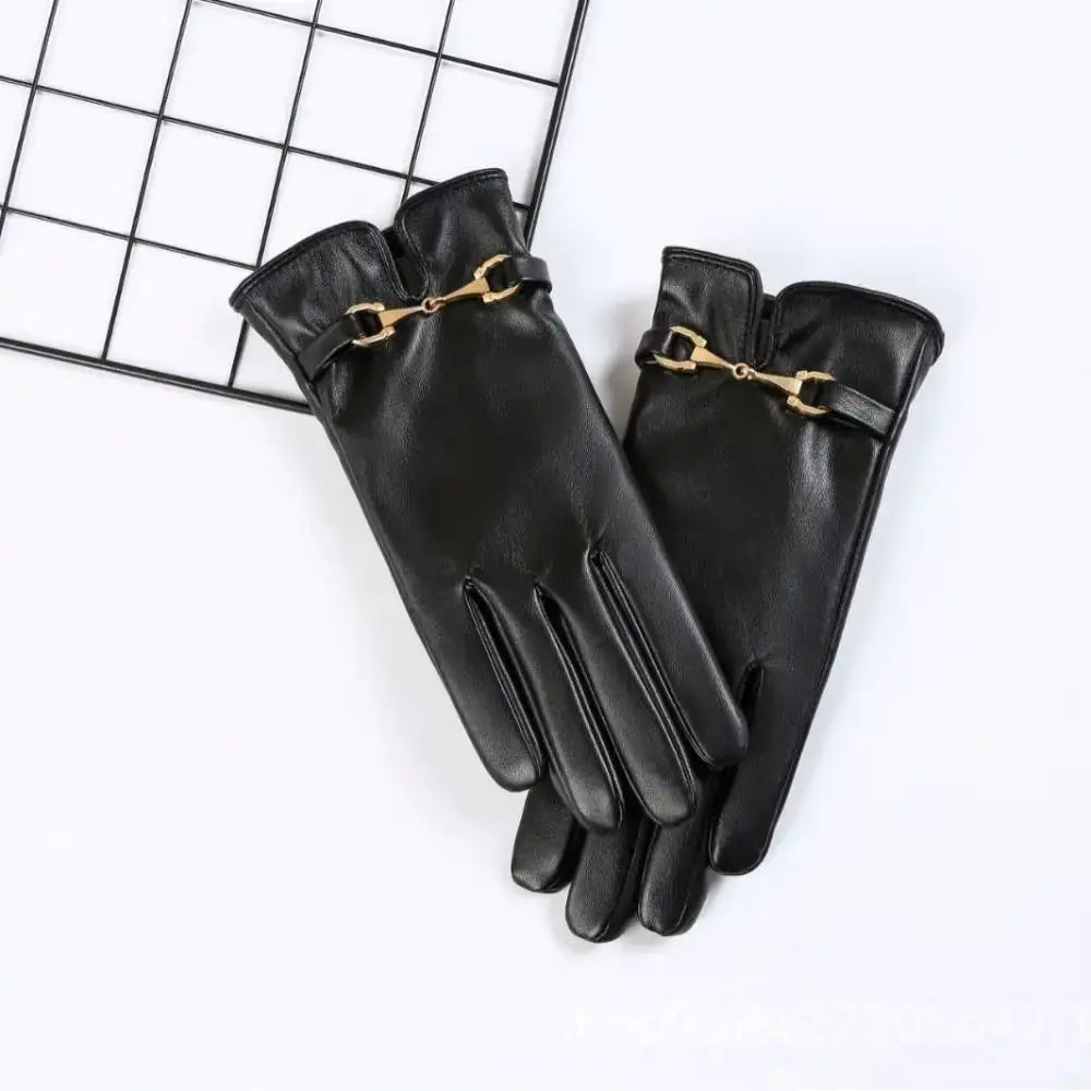 Stella Faux Leather Gloves