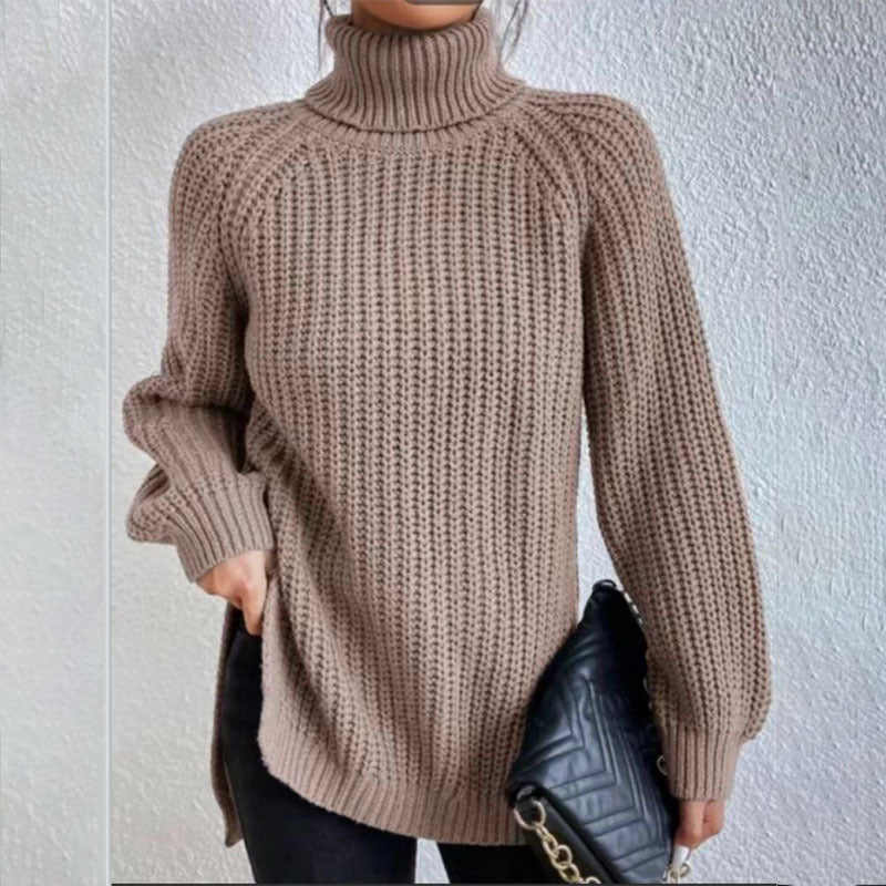 Wavlynn unisex thick wool turtleneck sweater cozy winter knit essential cold days warm