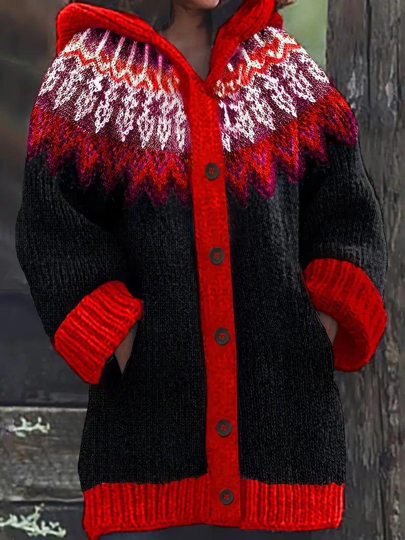 Casual hooded cardigan relaxed fit soft everyday layering piece with cozy draped silhouette