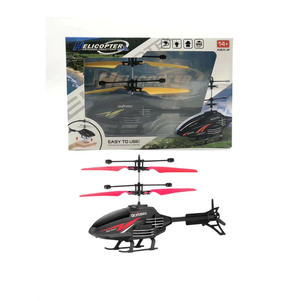 Wavlynn USB rechargeable RC induction helicopter lightweight ABS plastic safe indoor outdoor kids toy