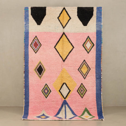 Fatiha - vintage boujad rug - Wavlynn