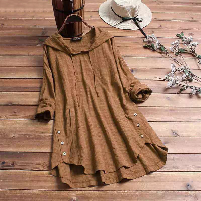Women's plaid hoodie dress relaxed silhouette cozy fall style with classic timeless pattern