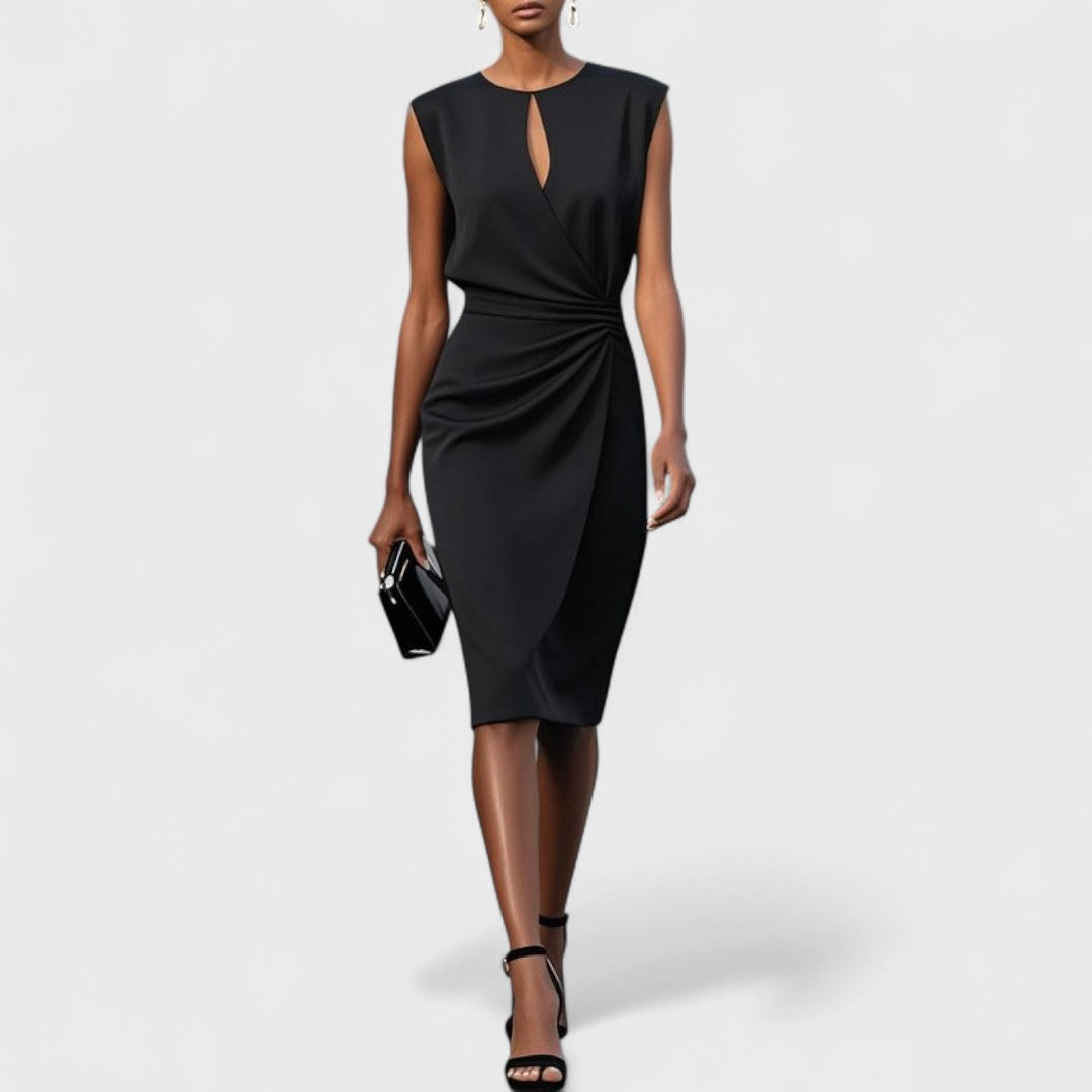 Kathy elegant classy midi dress with refined detailing and graceful silhouette for formal occasions