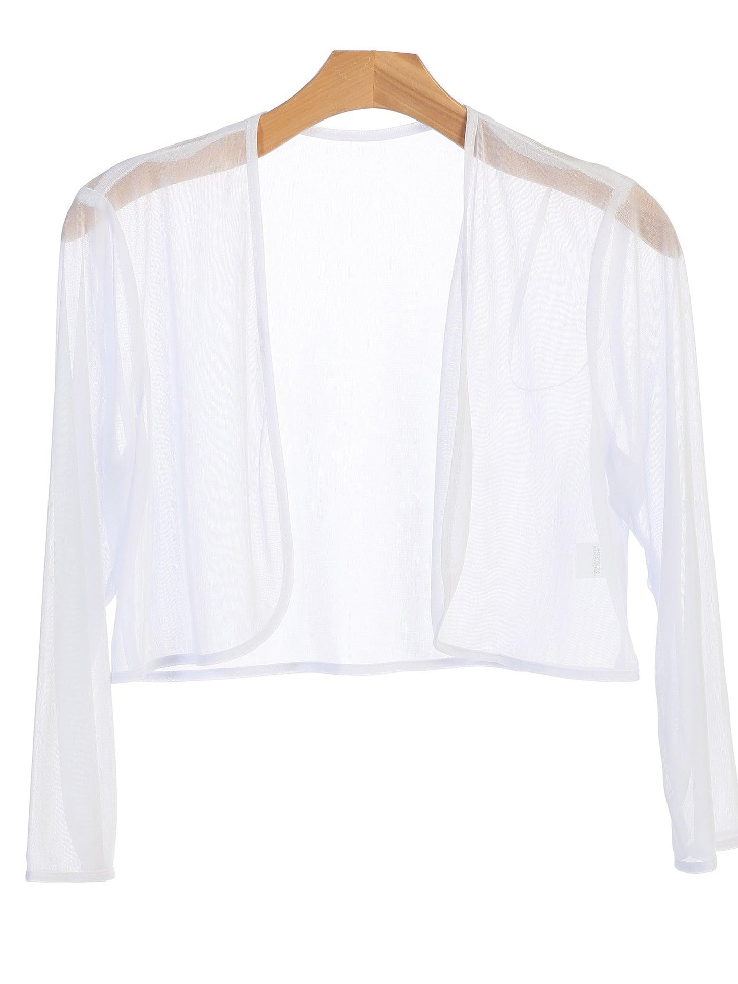 Women's elegant chiffon bolero jacket long sleeves formal eveningwear multiple colors available
