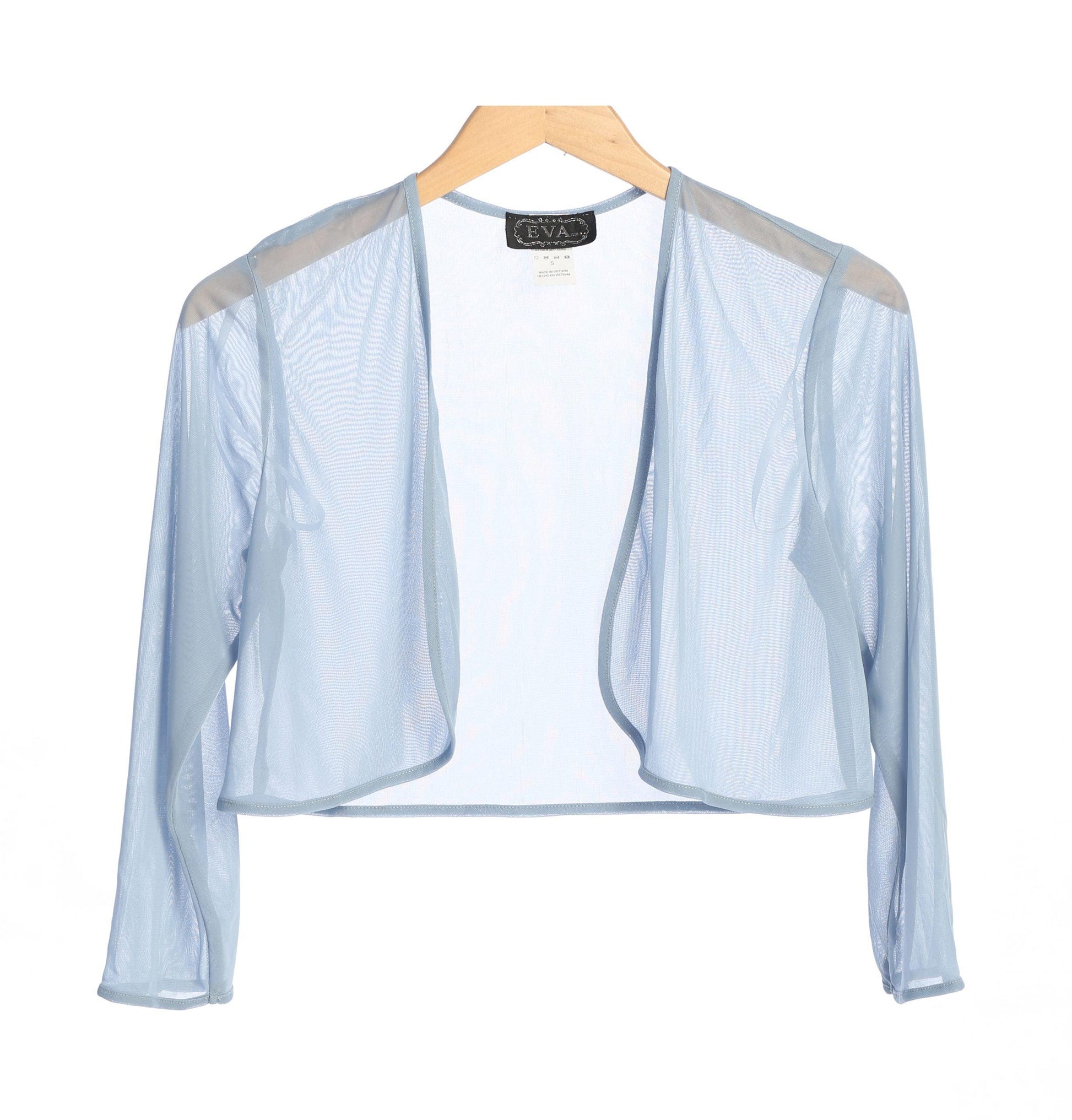 Women's elegant chiffon bolero jacket long sleeves formal eveningwear multiple colors available
