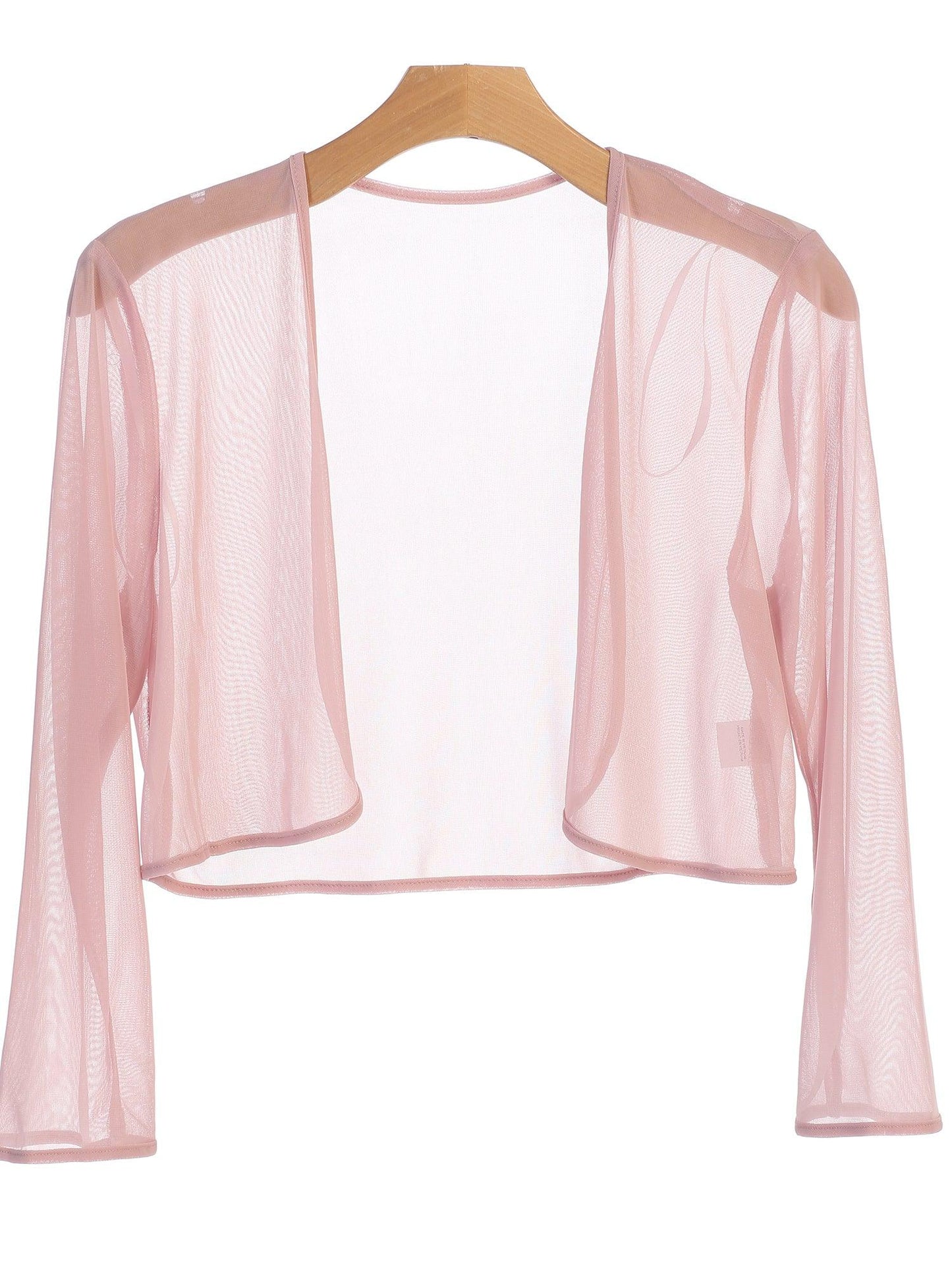 Women's elegant chiffon bolero jacket long sleeves formal eveningwear available in multiple colors