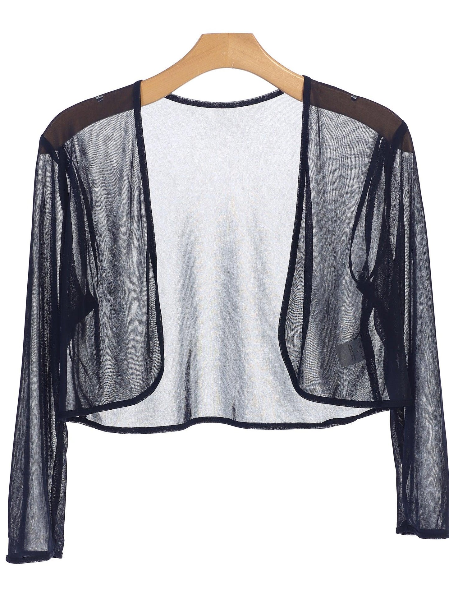 Women's chiffon bolero jacket elegant long sleeves formal eveningwear available in multiple colors