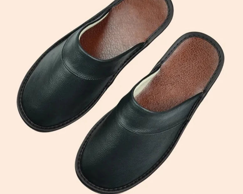 Alexander men's cozy slip-on slippers in neutral tones with cushioned footbed for premium indoor comfort