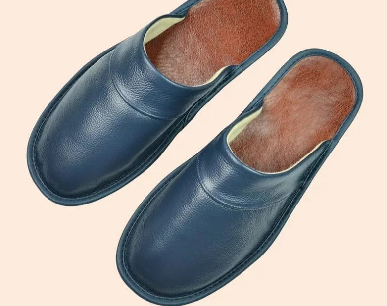 Alexander men's cozy slip-on slippers in neutral tones with cushioned sole for premium indoor comfort