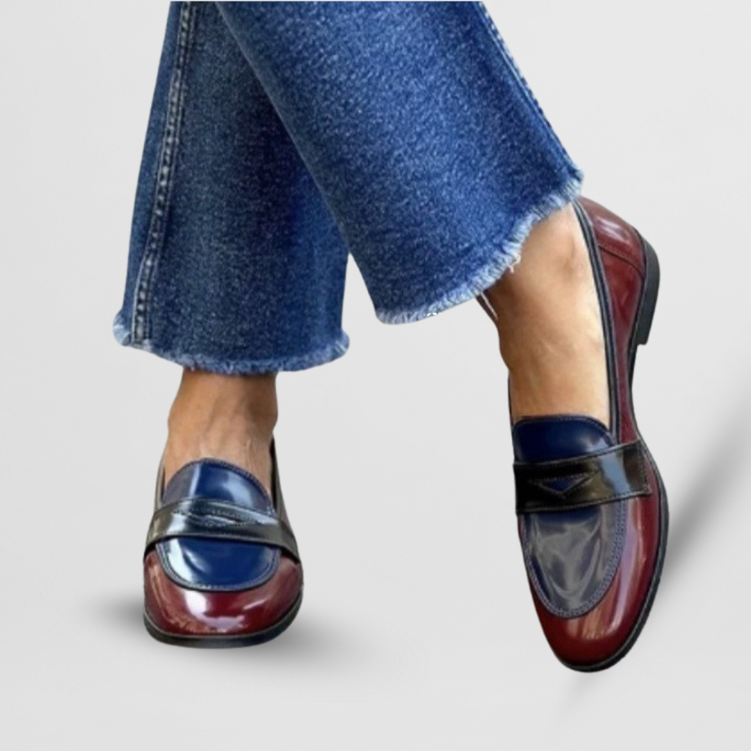 Chic black loafers with sleek silhouette and soft supportive construction for all-day comfort