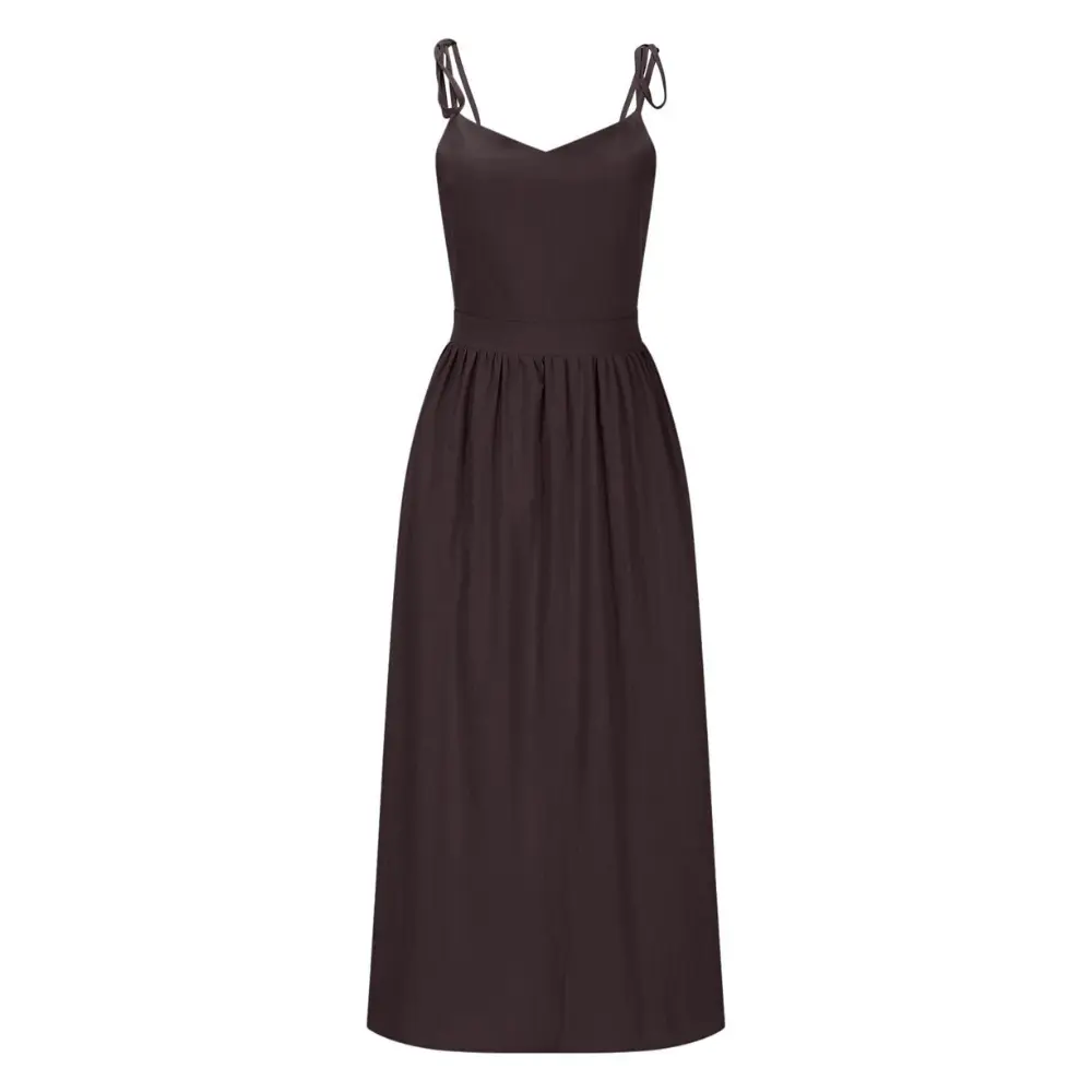 Grace Bustier Midi Dress sculpted bodice flowing pleated skirt waist-flattering summer elegant silhouette