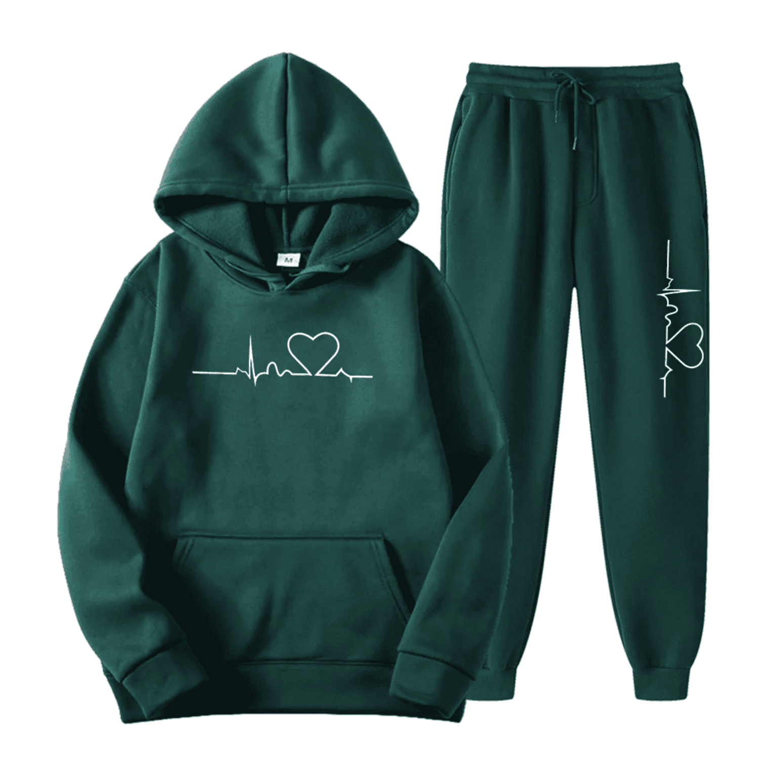 Women's relaxed two-piece lounge set featuring matching hoodie and jogger coordinated outfit