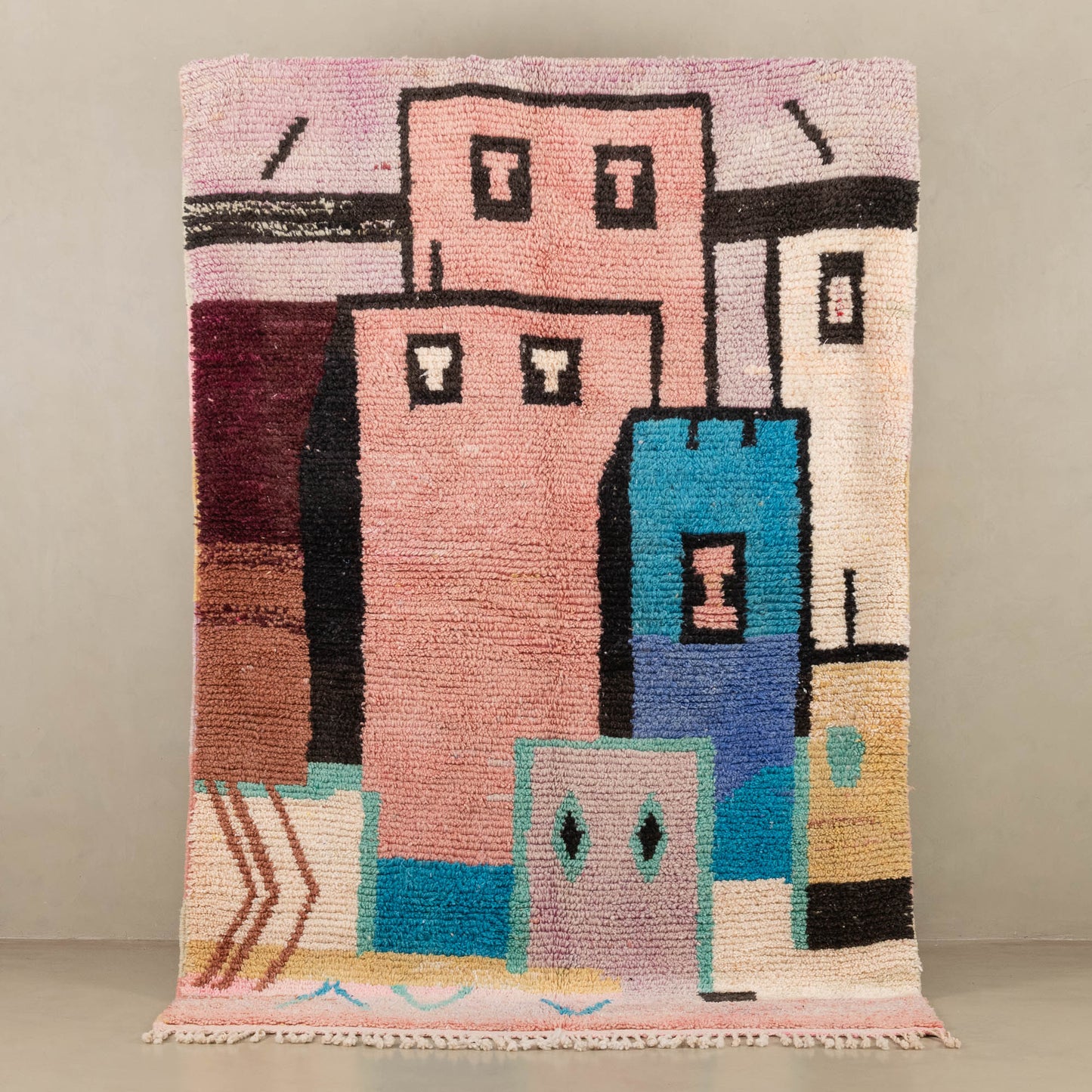 Houdaifa - vintage boujad rug - Wavlynn