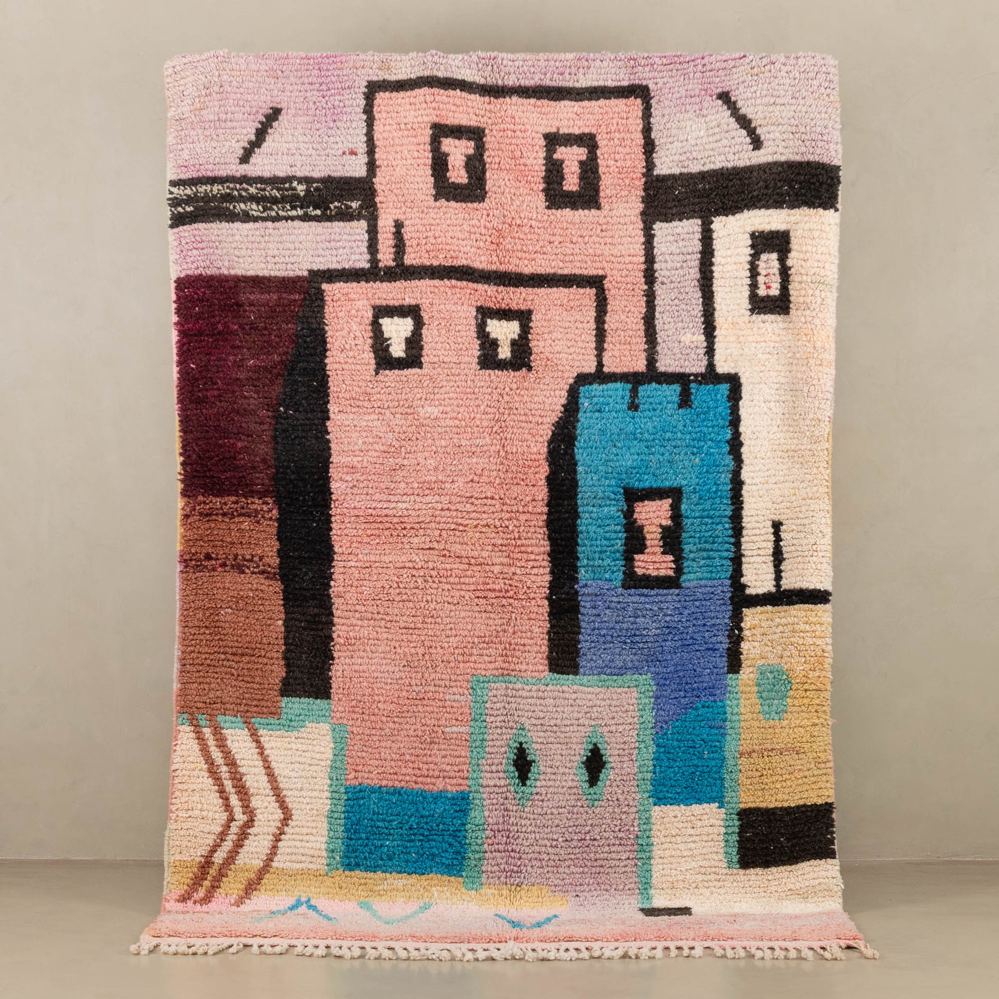 Houdaifa - vintage boujad rug - Wavlynn
