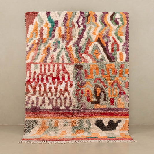 Housni - vintage boujad rug - Wavlynn