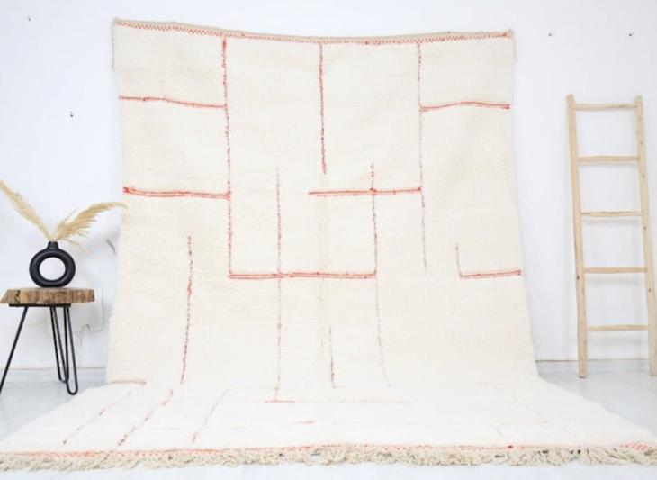 Sajiram Beni Ourain Rug 6'8" x 9'8" - Wavlynn