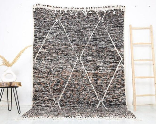 Tamza Beni Ourain Rug 5'4" x 8'2" - Wavlynn