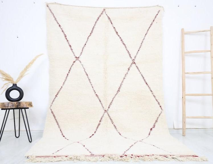 Taderfit Beni Ourain Rug 5'2" x 8'2" - Wavlynn