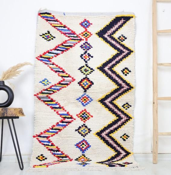 Lunja Moroccan Rug 3'0" x 5'1" - Wavlynn