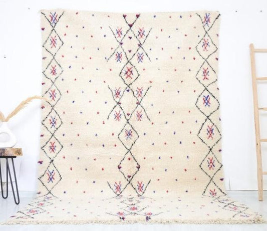 Tasa Beni Ourain Rug 5'9" x 9'2" - Wavlynn