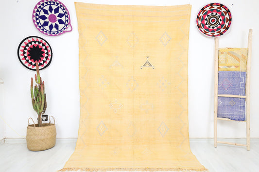 Zahia Cactus silk rug 5'7"x4'7" - Wavlynn