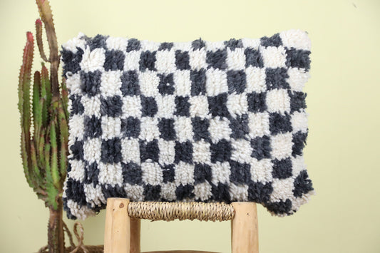 Wissem Checkered Pillow - Wavlynn