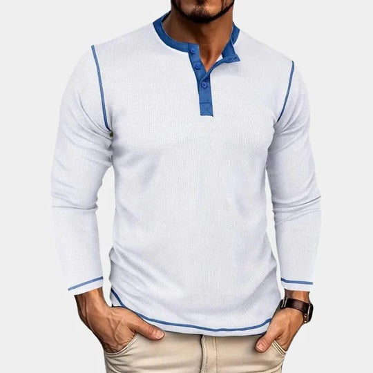 Navy relaxed fit men's short sleeve t-shirt by Wavlynn, breathable everyday casual style