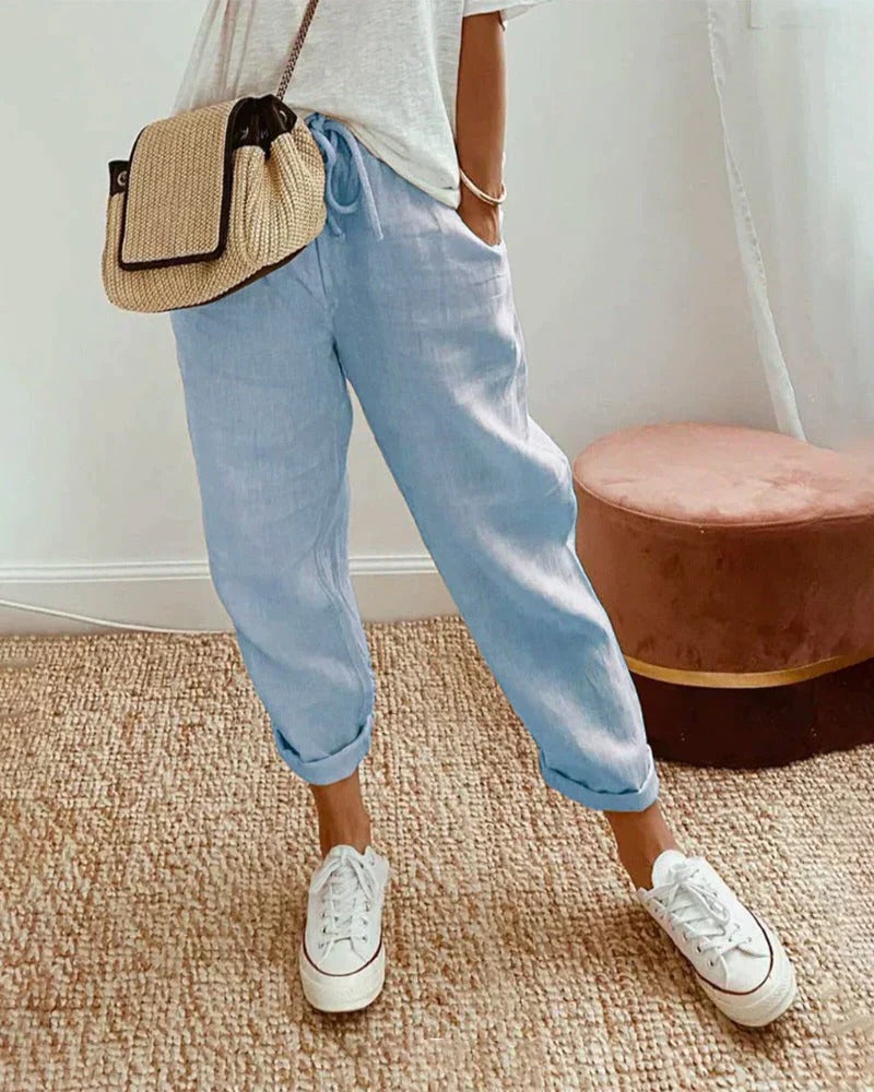Wavlynn unisex loose-fit wide-leg pants neutral breathable everyday casual to semi-formal silhouette
