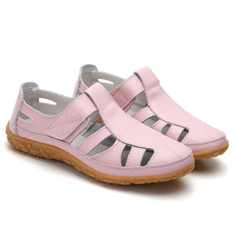 Slip-resistant support sandals for daily wear with foot-aligning structure and lightweight stability