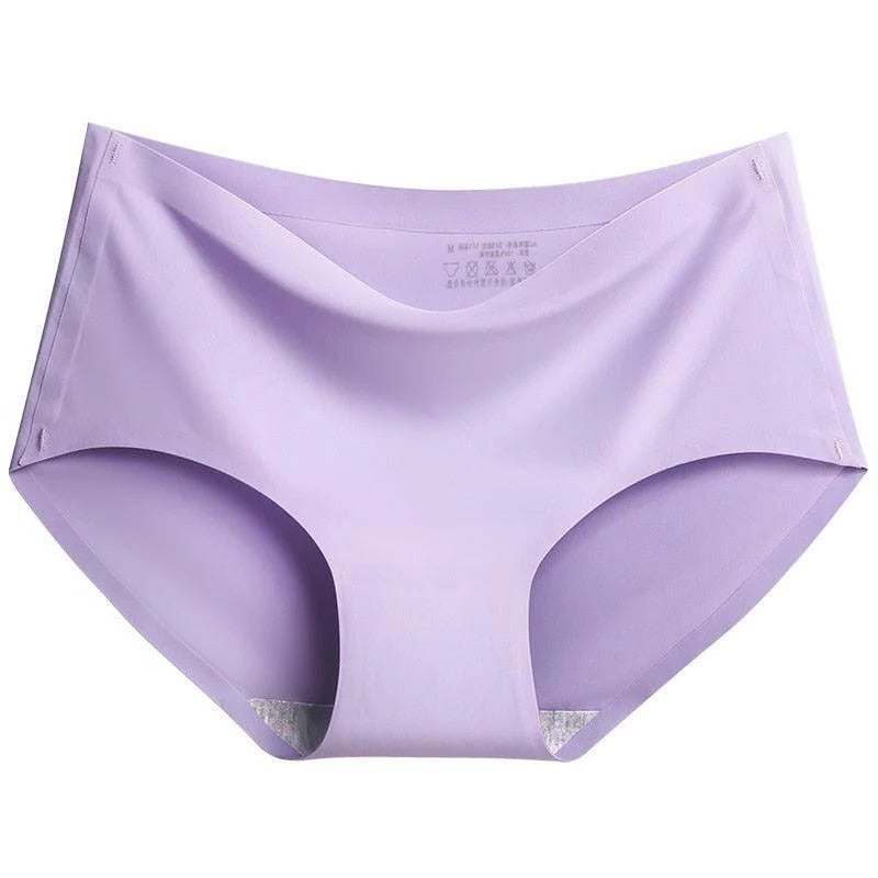 Seamless brief set multicolor 5-piece no-show underwear with smooth seam-free profile for sleek fit