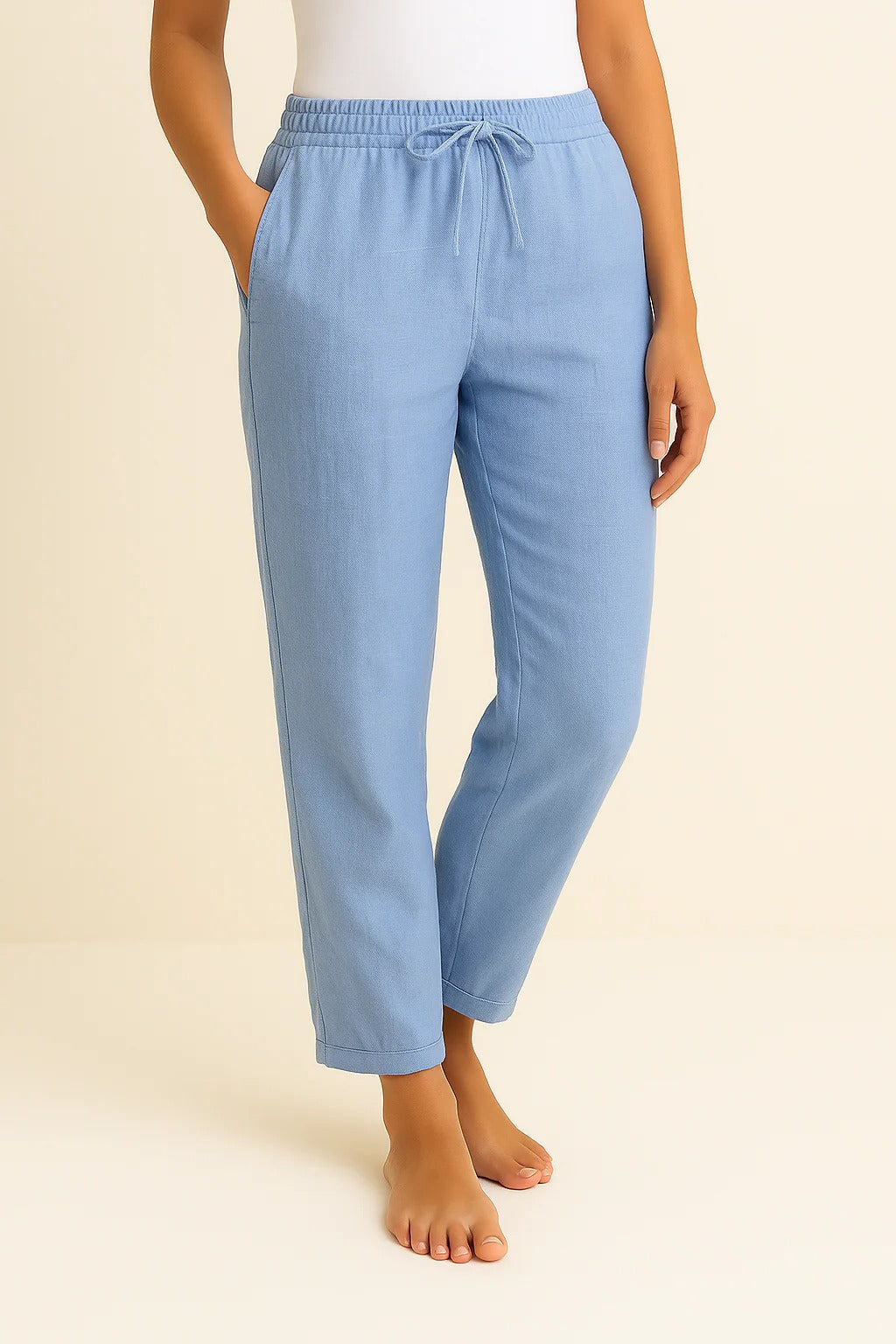 Women's regular fit trousers lightweight breathable everyday polished versatile straight-leg silhouette