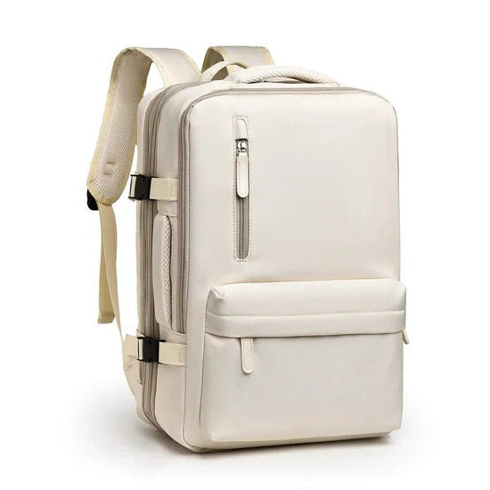Haven waterproof backpack large structured design with padded straps for work travel all-weather protection