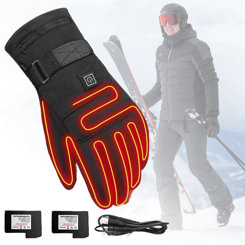 Heated Gloves with Adjustable Temperature Settings - TrendAura