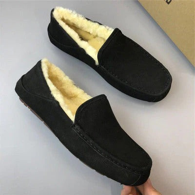 Wavlynn men's indoor outdoor slippers warm plush lining durable non-slip sole cozy casual footwear