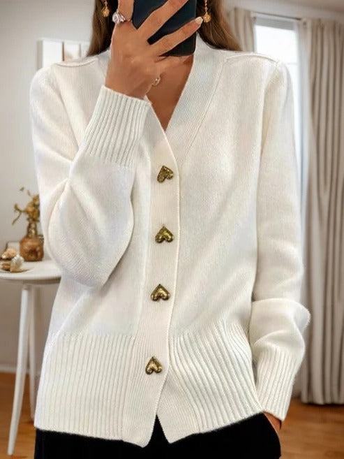 Women's sleeveless knitted cardigan open-front relaxed fit with side pockets for versatile layering