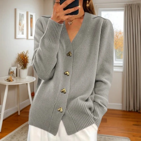 Wavlynn women's sleeveless knitted cardigan open-front relaxed fit with pockets for layering