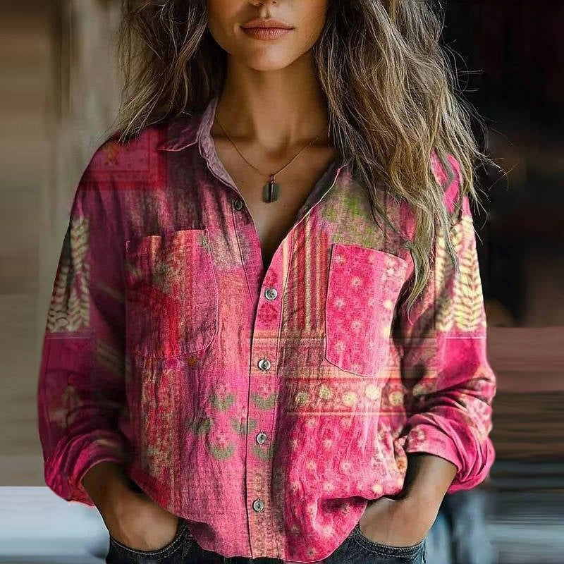 White button-down long sleeve shirt classic collar structured placket lightweight everyday essential