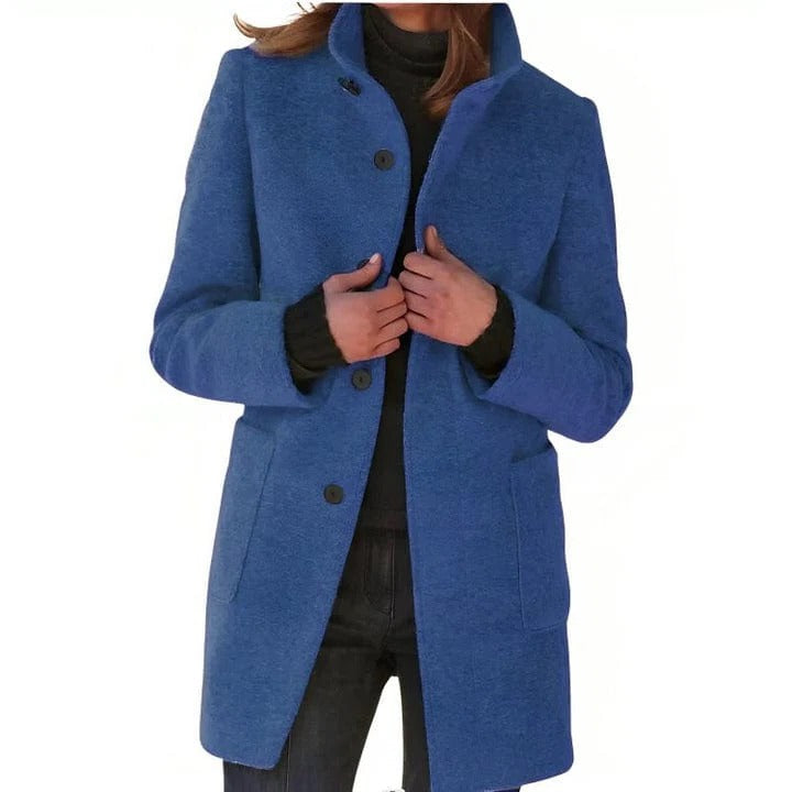 Women's slim-fit everyday jacket in neutral tones, refined tailored cut perfect for commute or casual wear